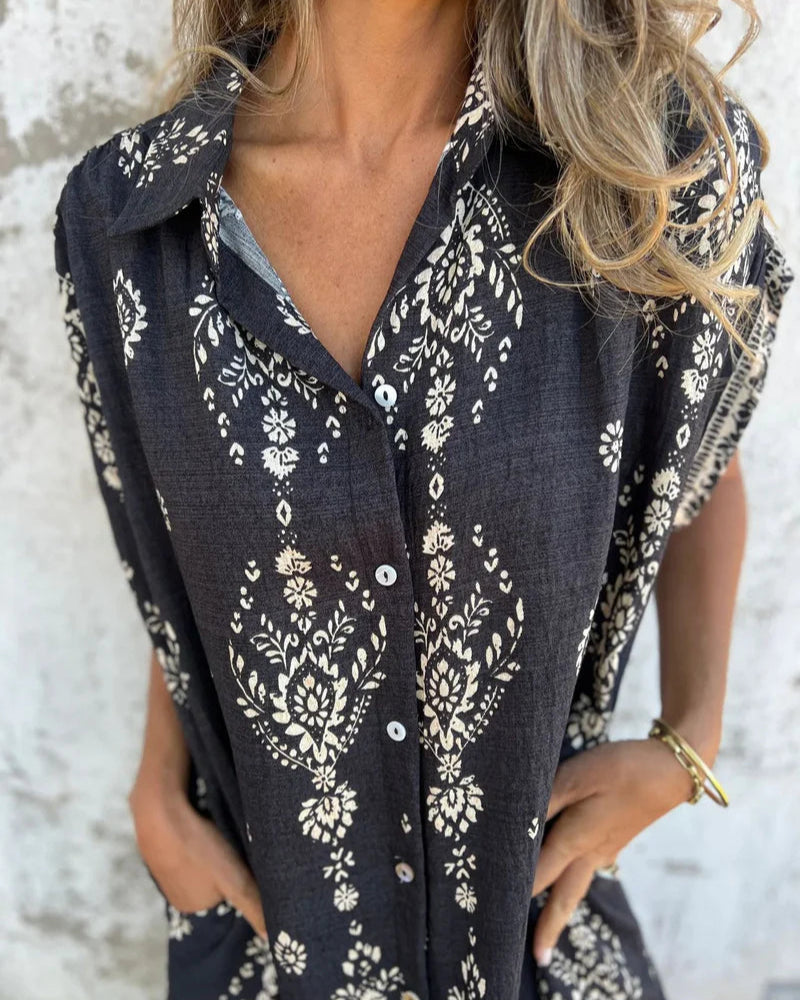 Simona Summer V-neck dress