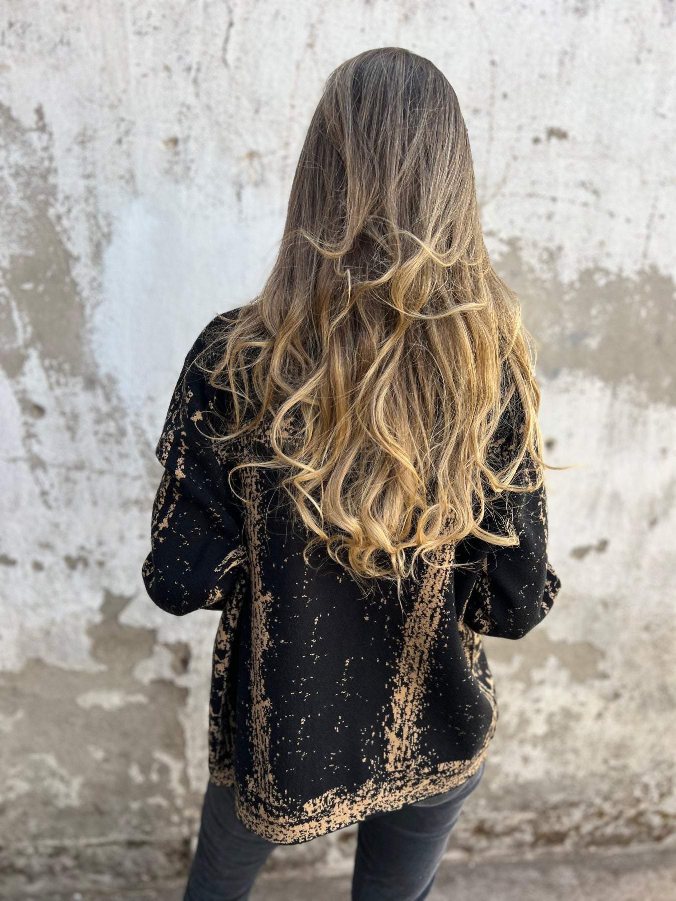 ALINA | Button-Detail Textured Knit Jacket