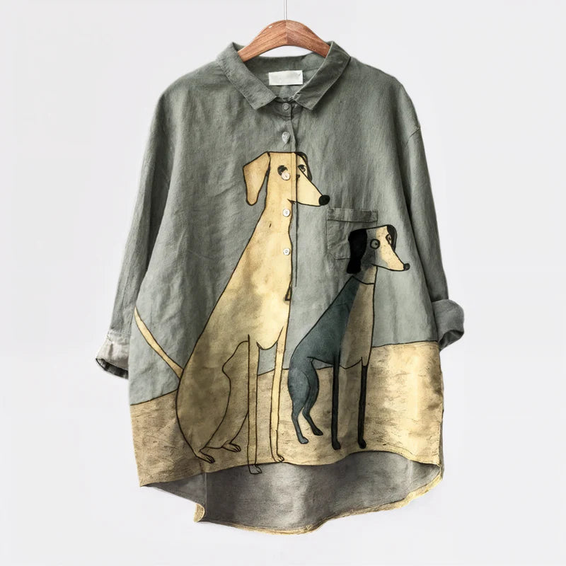 Palmira™ | Dog Art Blouse