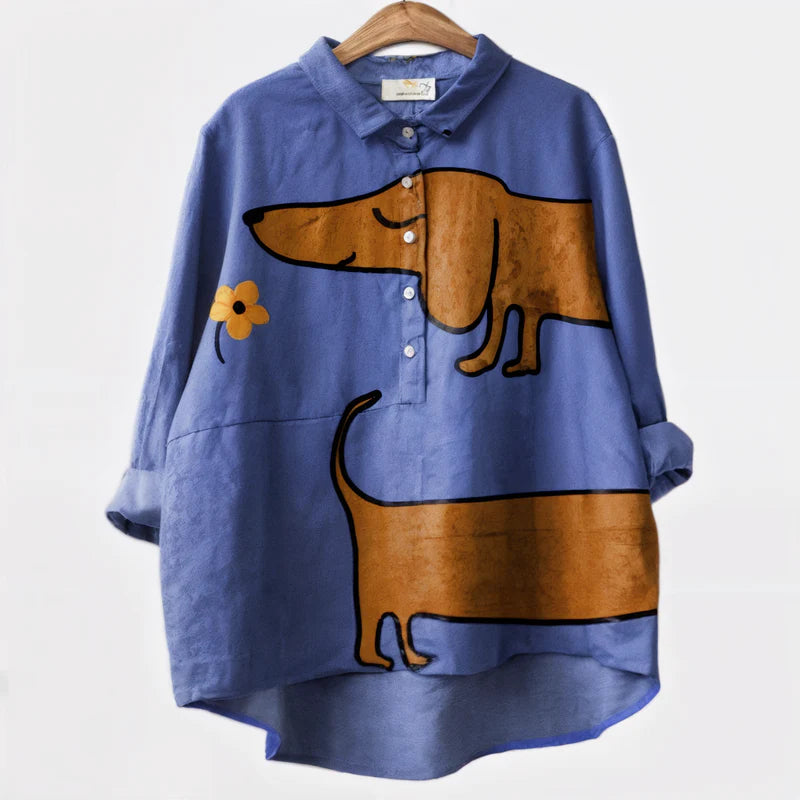 Palmira™ | Dog Art Blouse