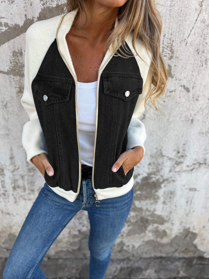 Felicia™ | Unique denim jacket with a vintage twist