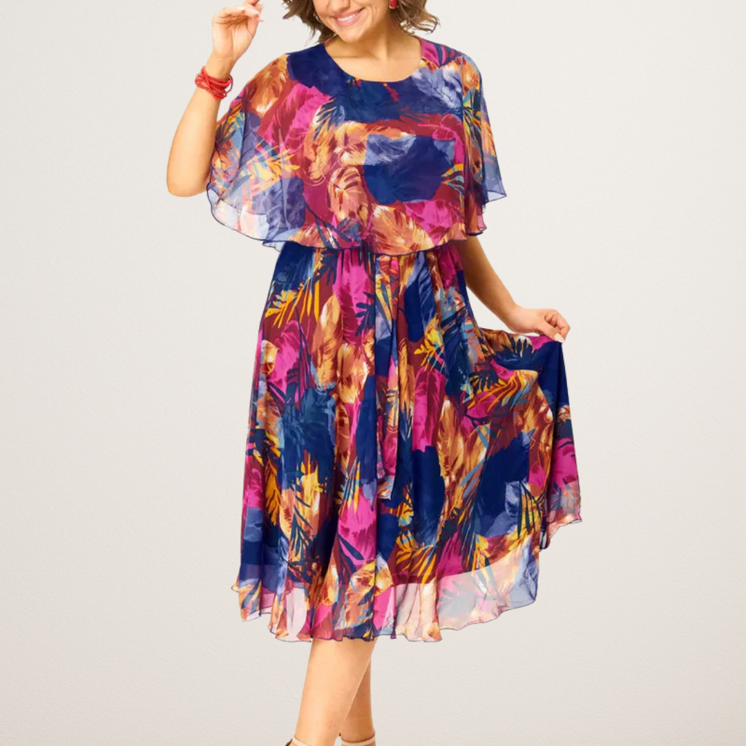 AYALA | Plus Size Comfortable Chiffon Dress